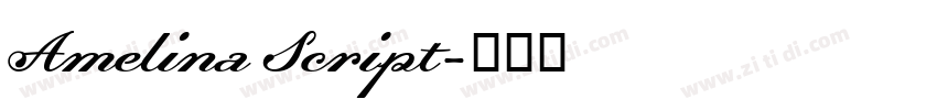 Amelina Script字体转换